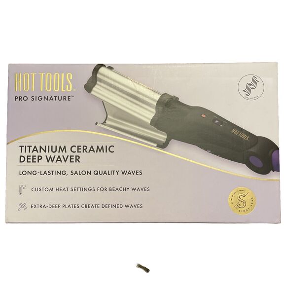 Hot Tools Pro Signature Titanium Ceramic Deep Waver New In Box Great Gift - Picture 3 of 3